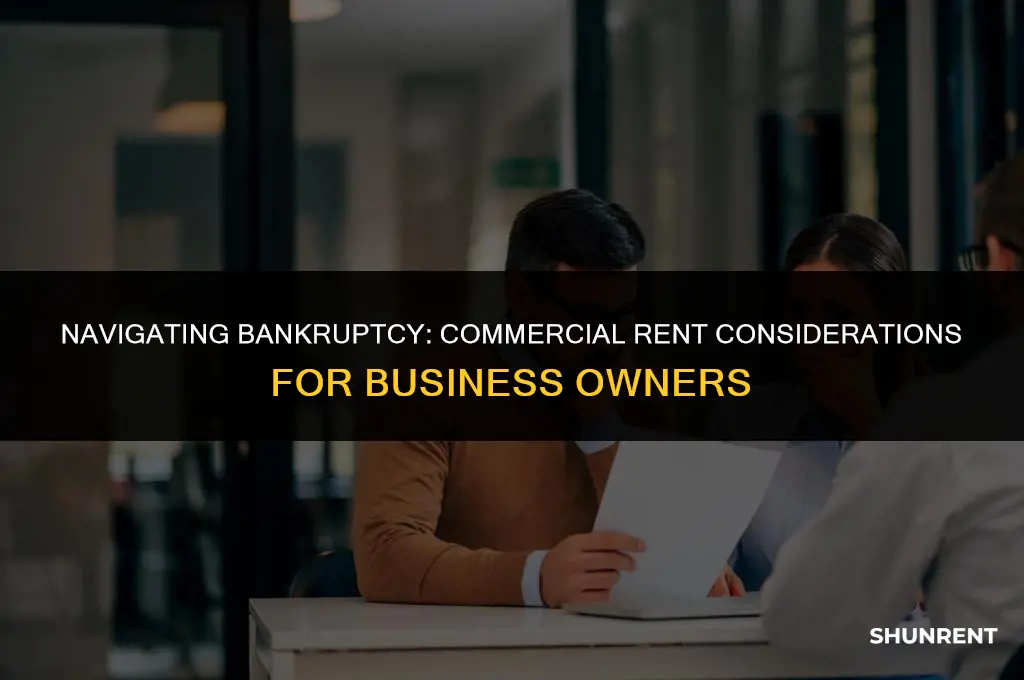 what if you filed bankrubcy commercial rent