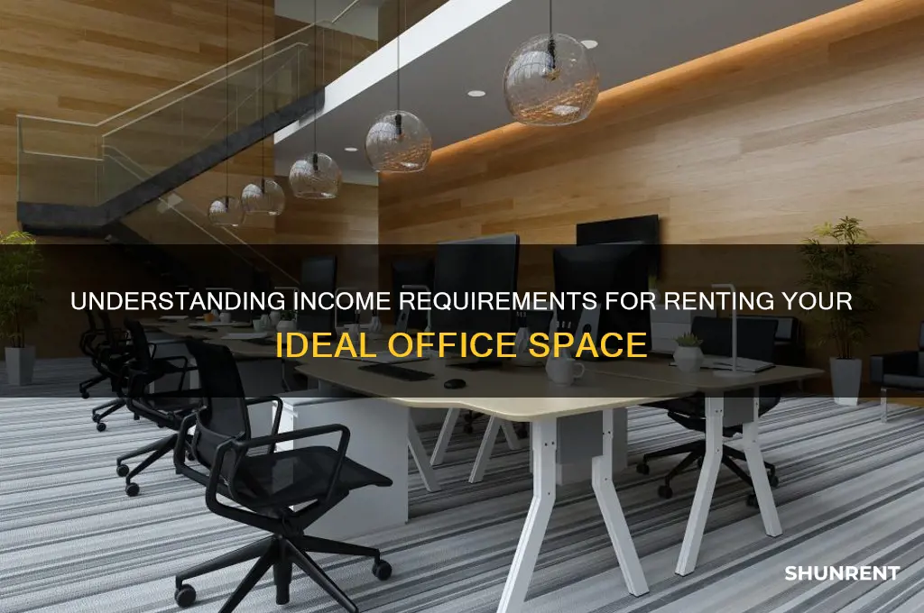 what income requirement for renting an office space