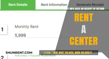 Essential Details to Include on a Rent-A-Center Return Receipt