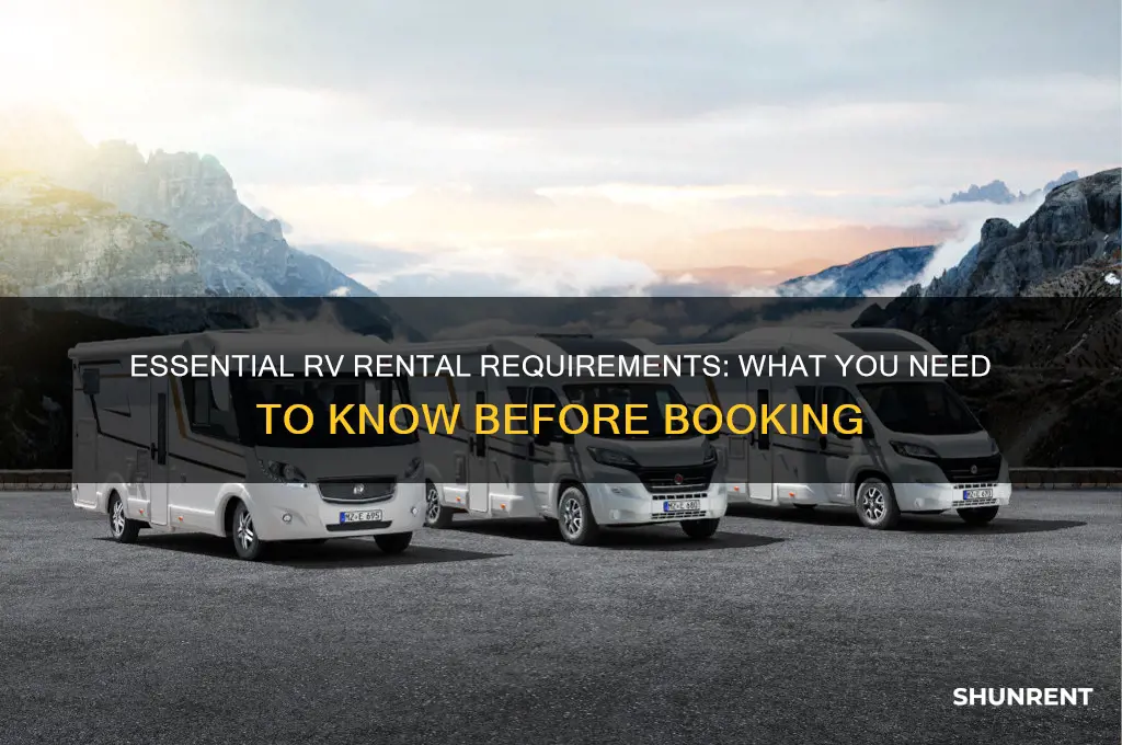 what information do i need to rent a rv