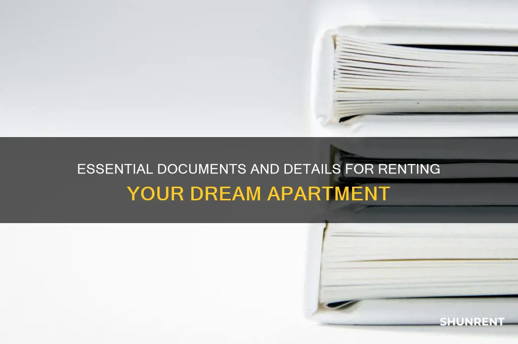 what information do i need to rent an apt
