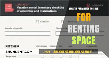 Essential Info to Save for Renting Space: A Comprehensive Guide