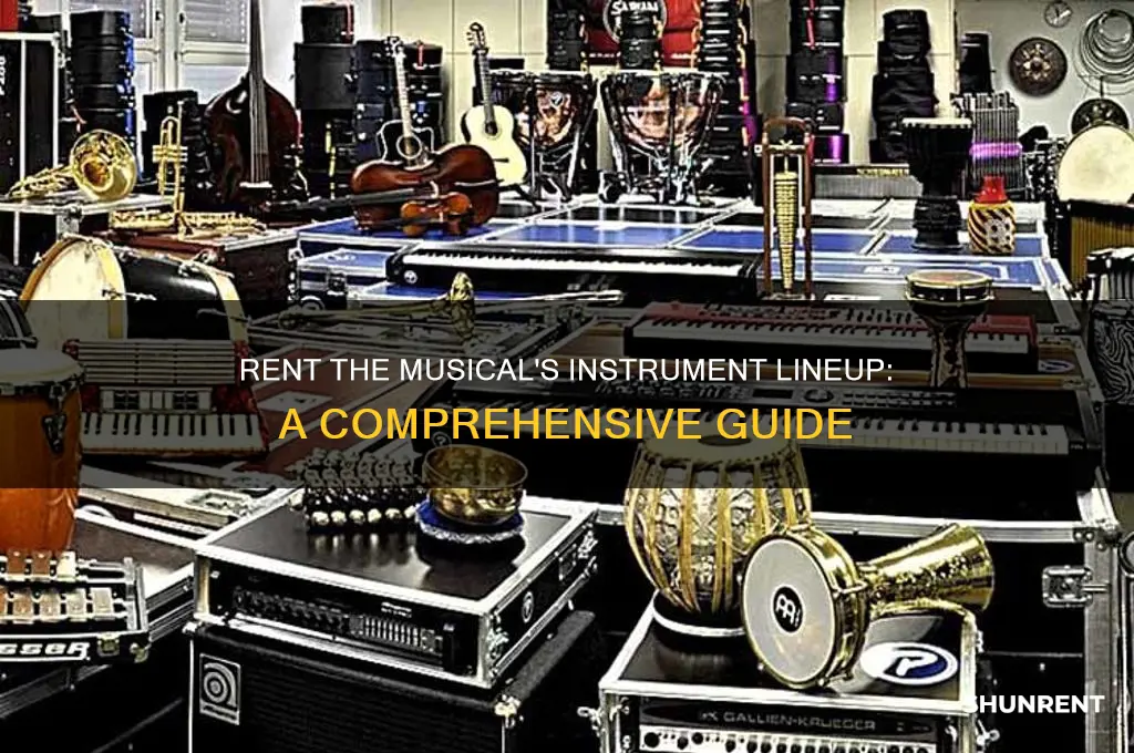 what instruments are used in rent the musical