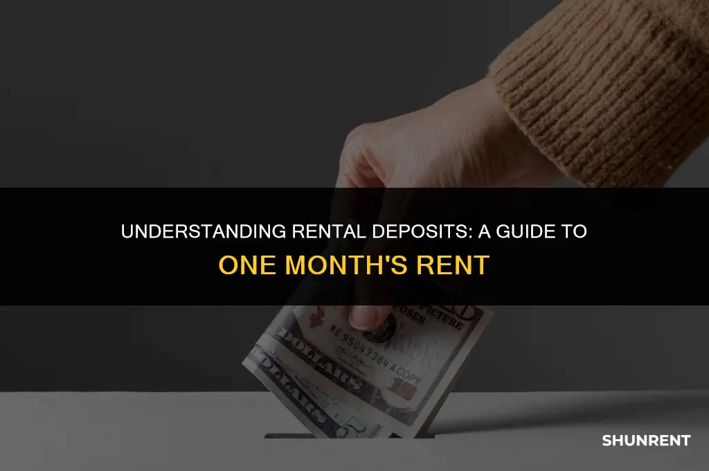 what is 1 month deposit in rent