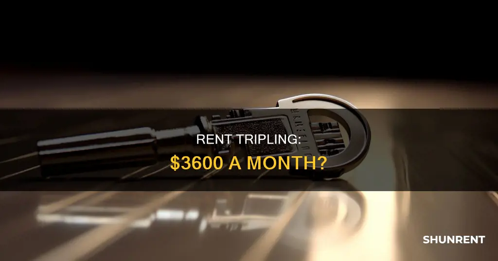 what is 3 times the rent of $1 200