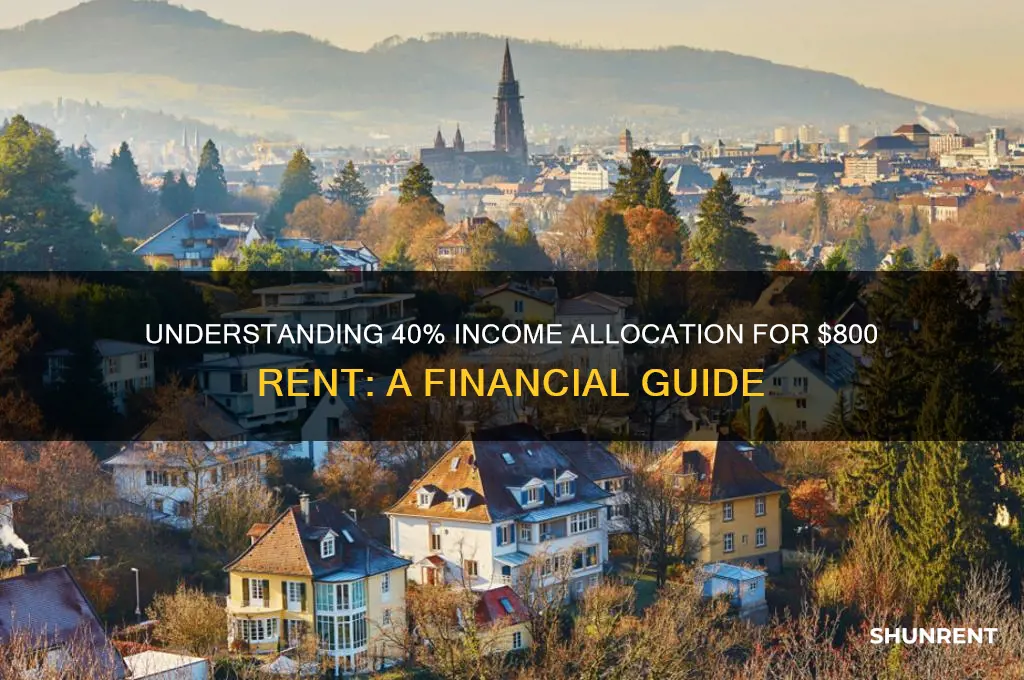 what is 40 income of a 800 rent