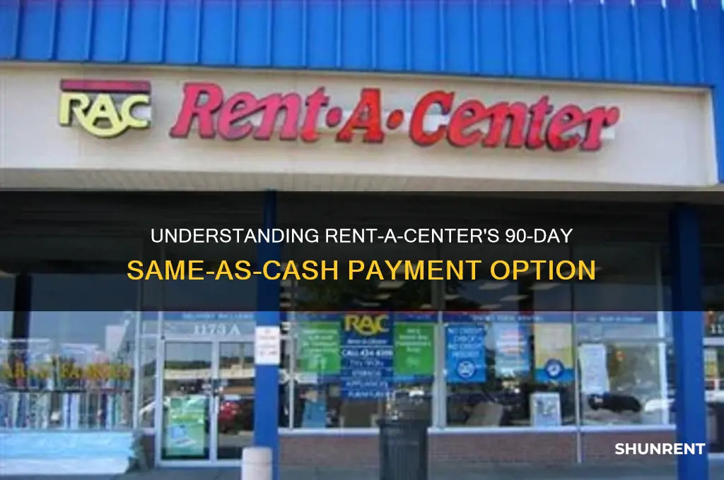 what is 90 days same as cash rent a center