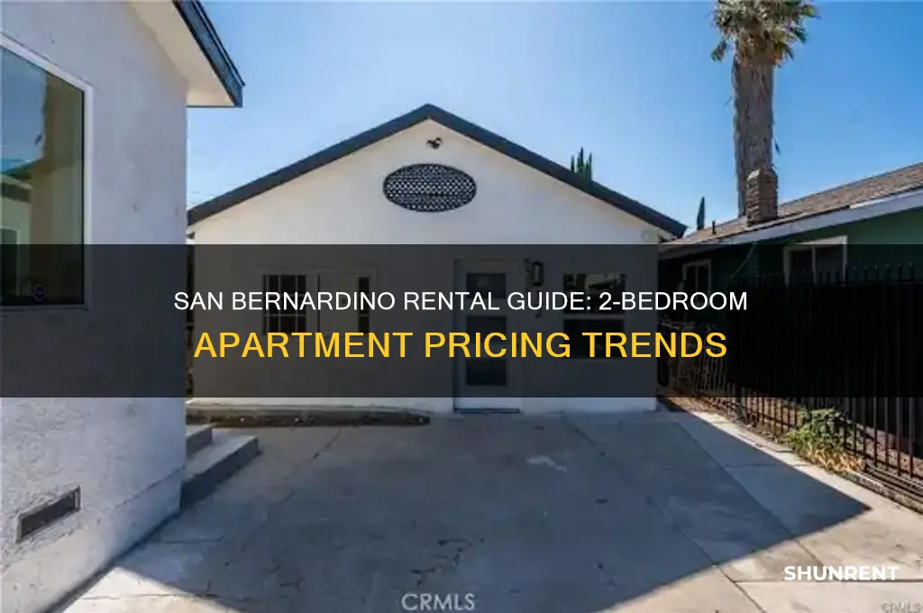 what is a 2 bedroom renting for in san bernardino