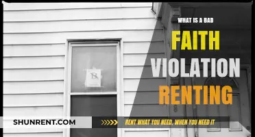 Understanding Bad Faith Violations in Rental Agreements