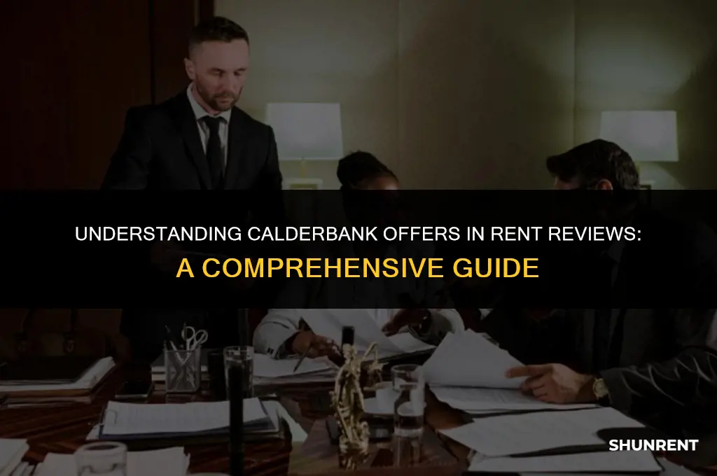 what is a calderbank offer rent review