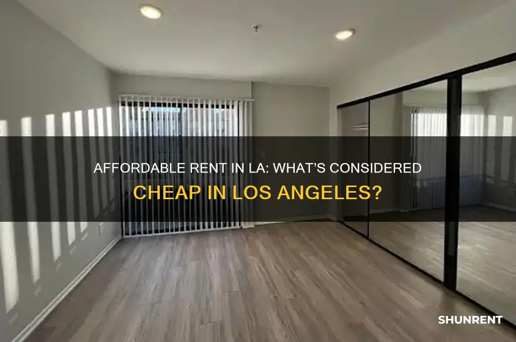 what is a cheap rent in los angeles