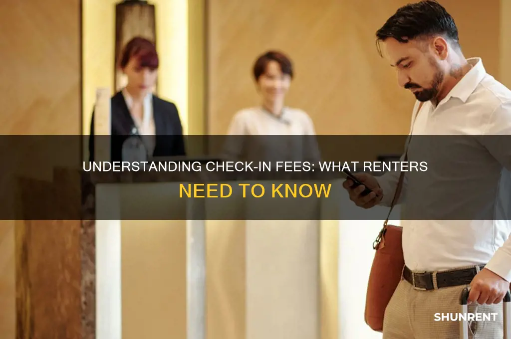 what is a check in fee when renting
