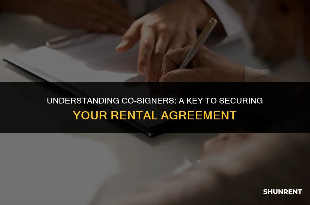 what is a co signer for rent
