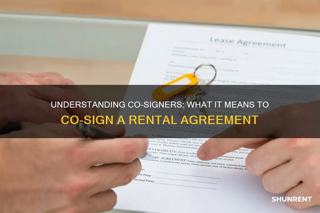 what is a co signer on a rent