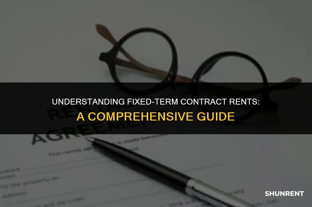 what is a fixed term contract rent
