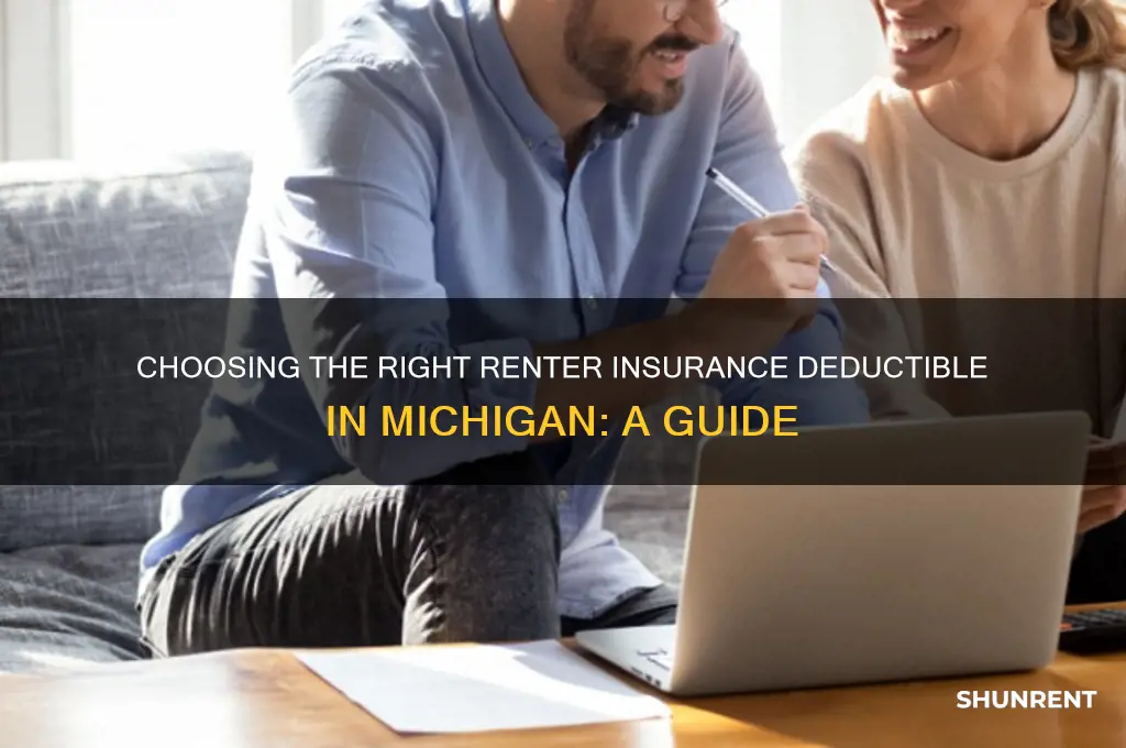 what is a good deductible for renter insurance michigan