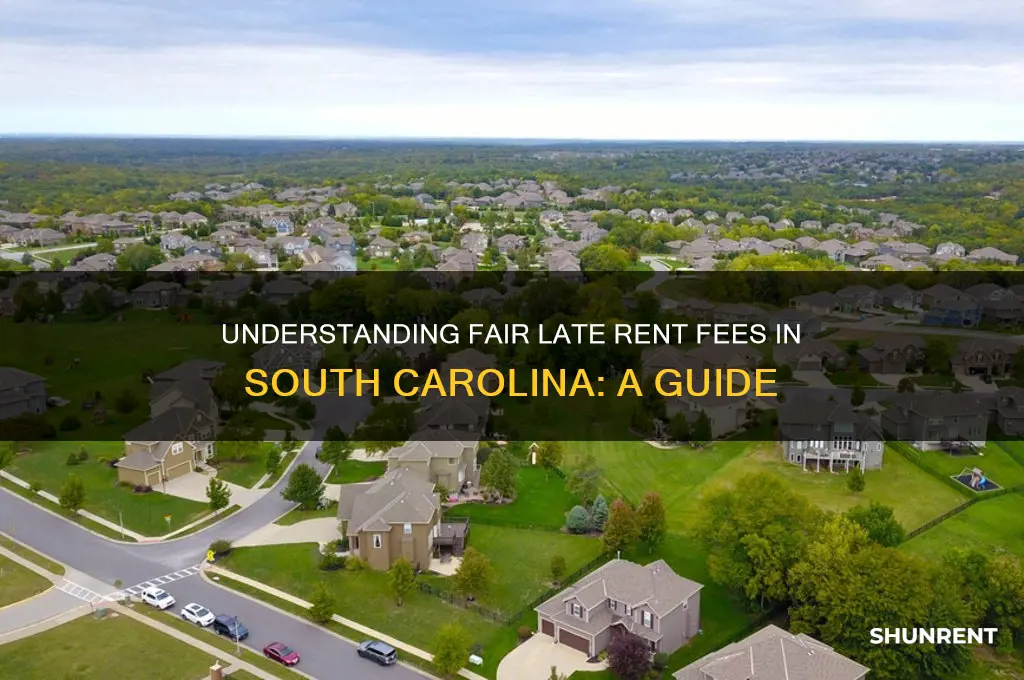 what is a good late fee for rent south carolina