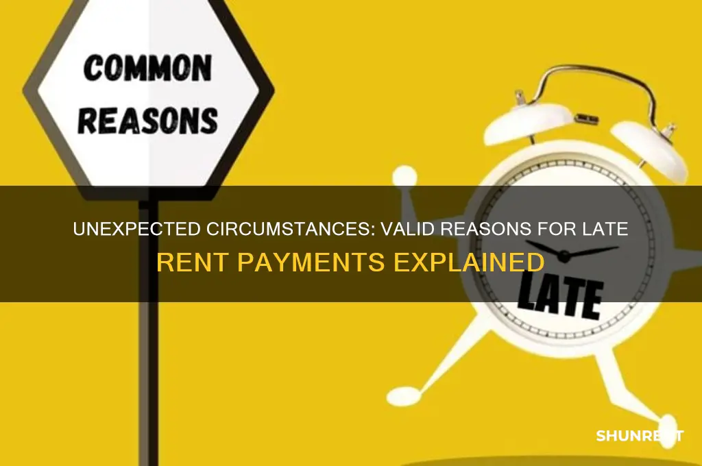 what is a good reason to be late on rent