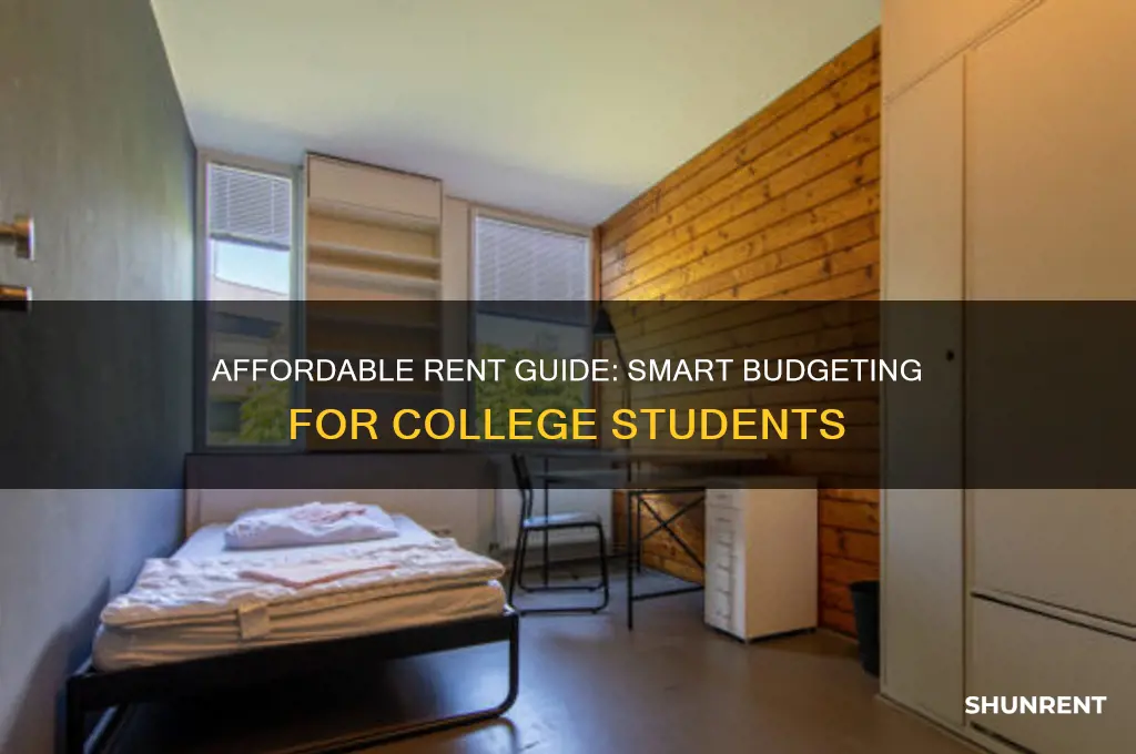 what is a good rent for a college student