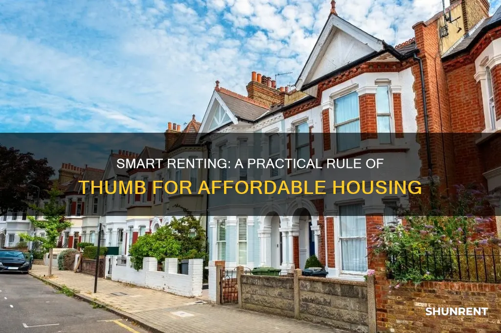 what is a good rule of thumb for rent