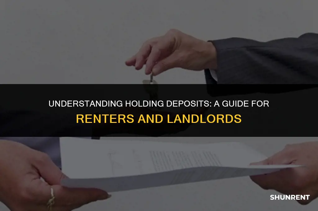what is a holding deposit for rent