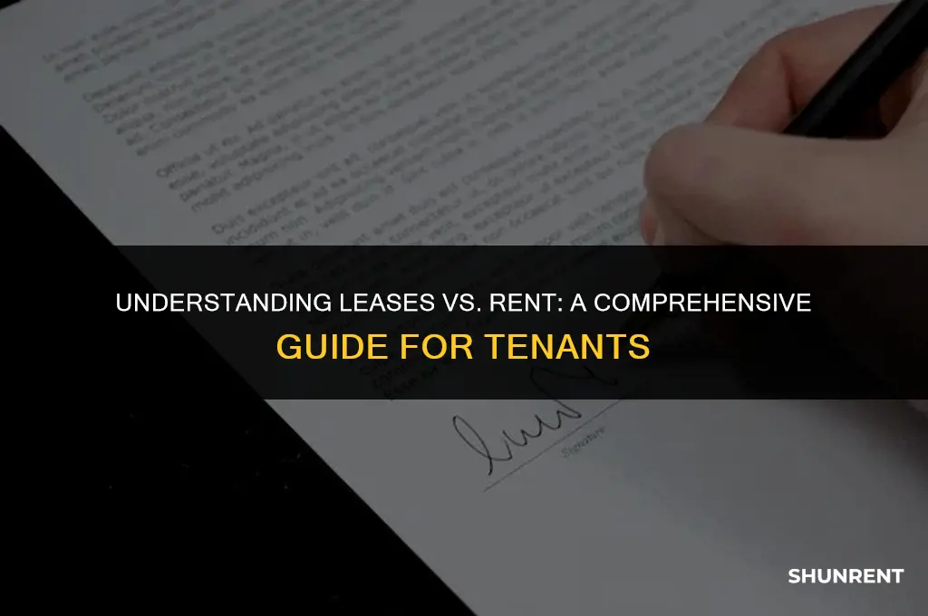 what is a lease compared to rent