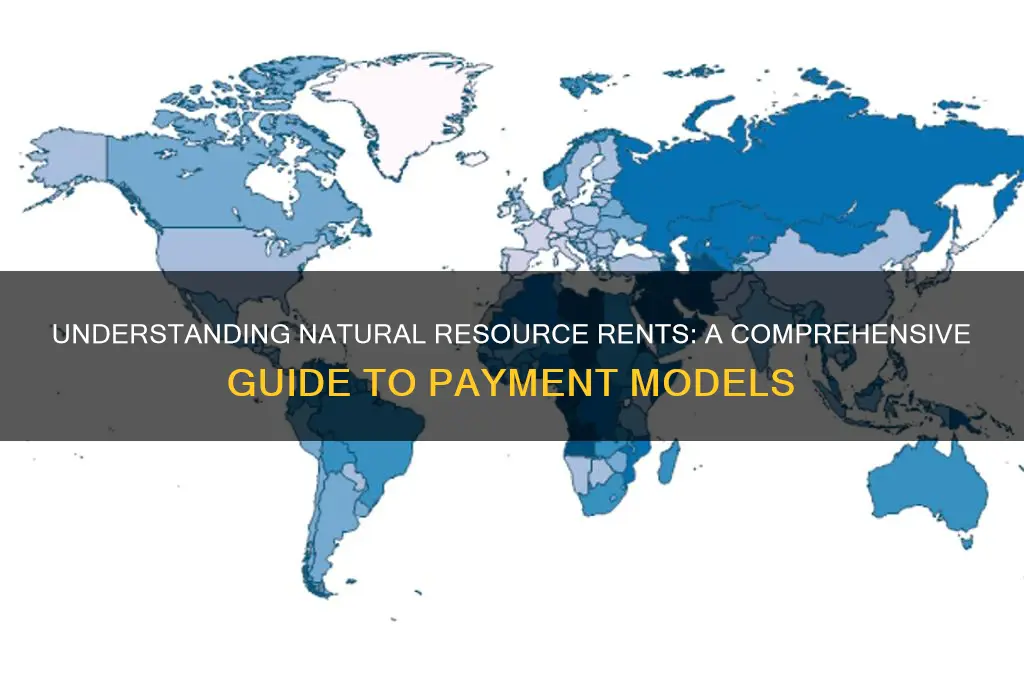 what is a natural resource paid for in rents