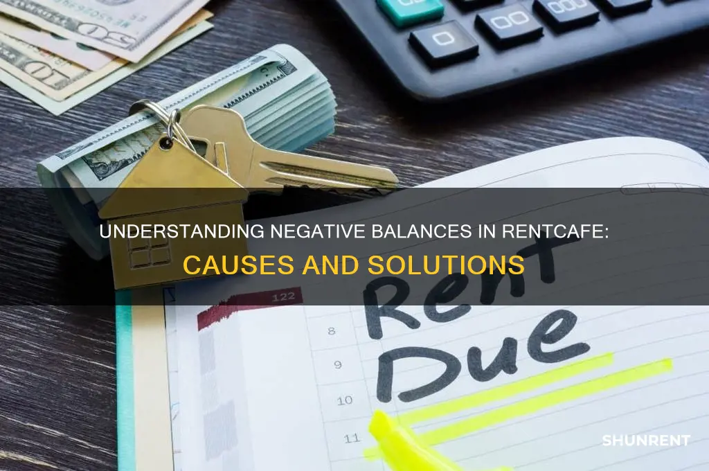 what is a negative balence in rent cafe