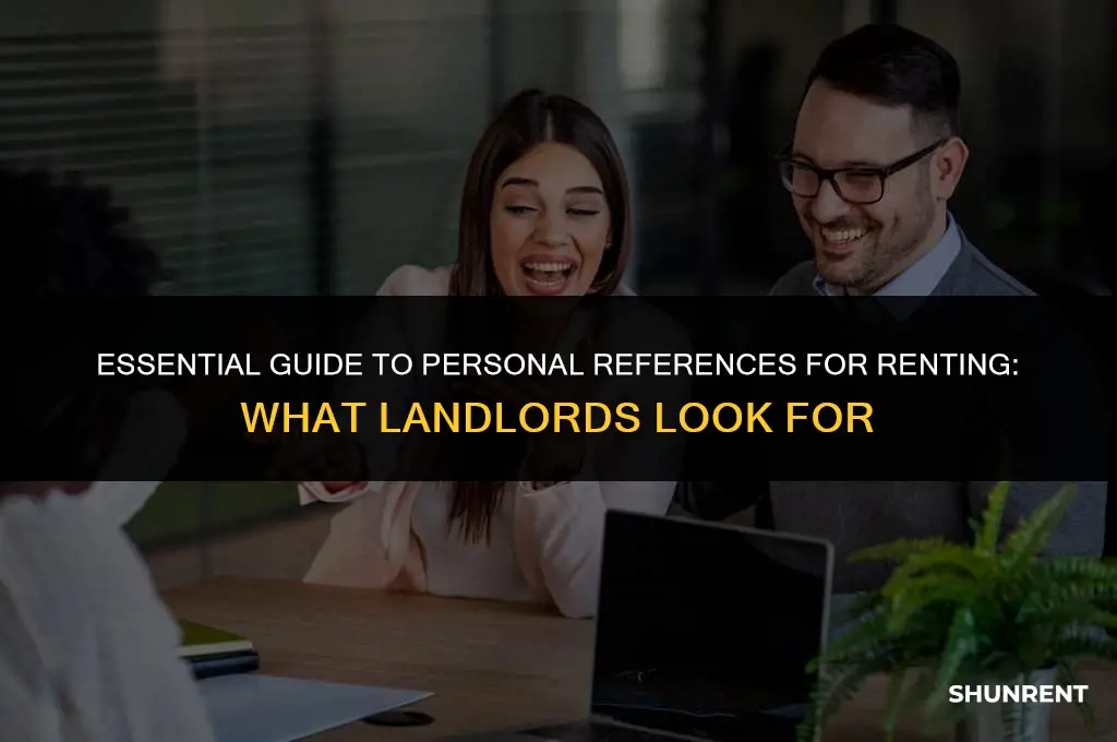 what is a personal reference for renting