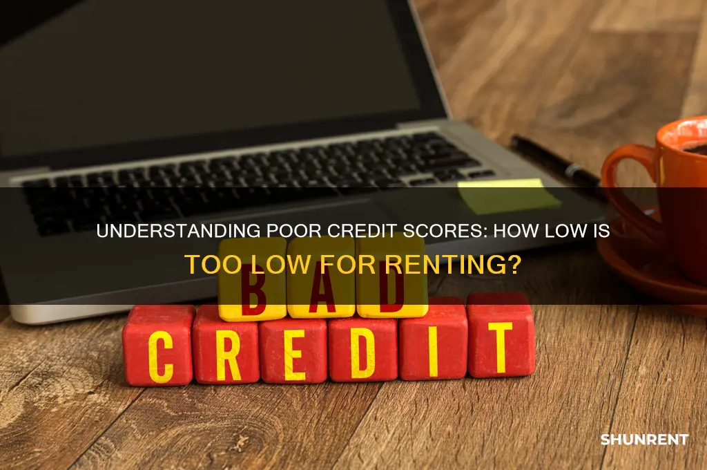 what is a poor score for rent an apt
