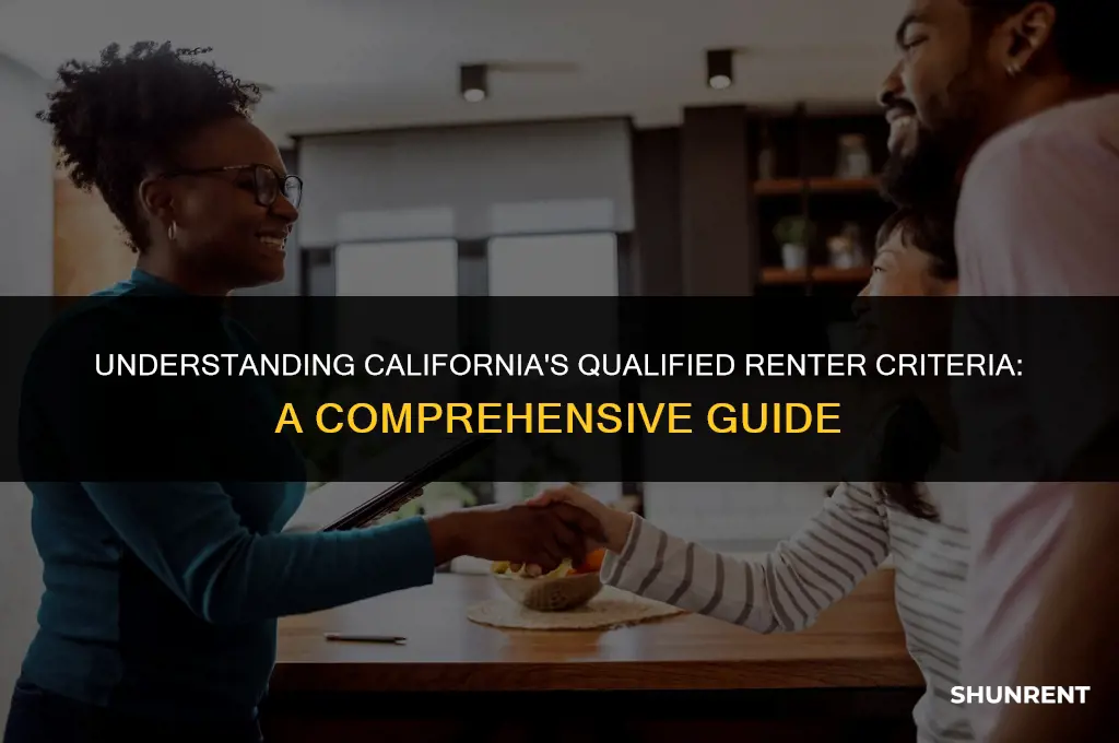 what is a qualified renter in california