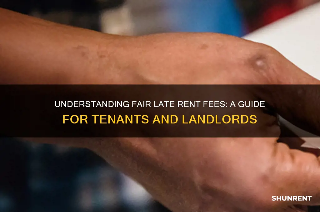 what is a reasonable about for late rent payment