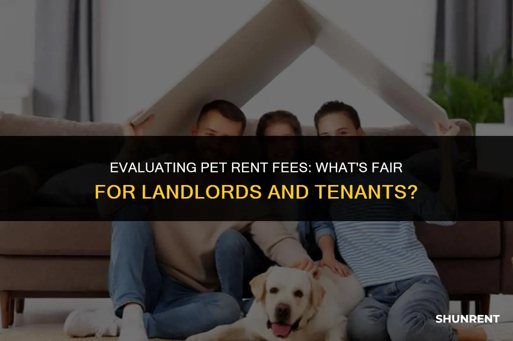 what is a reasonable pet rent fee