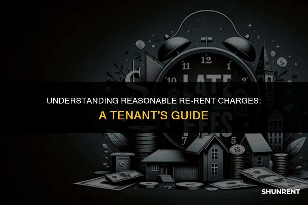 what is a reasonable re rent charge
