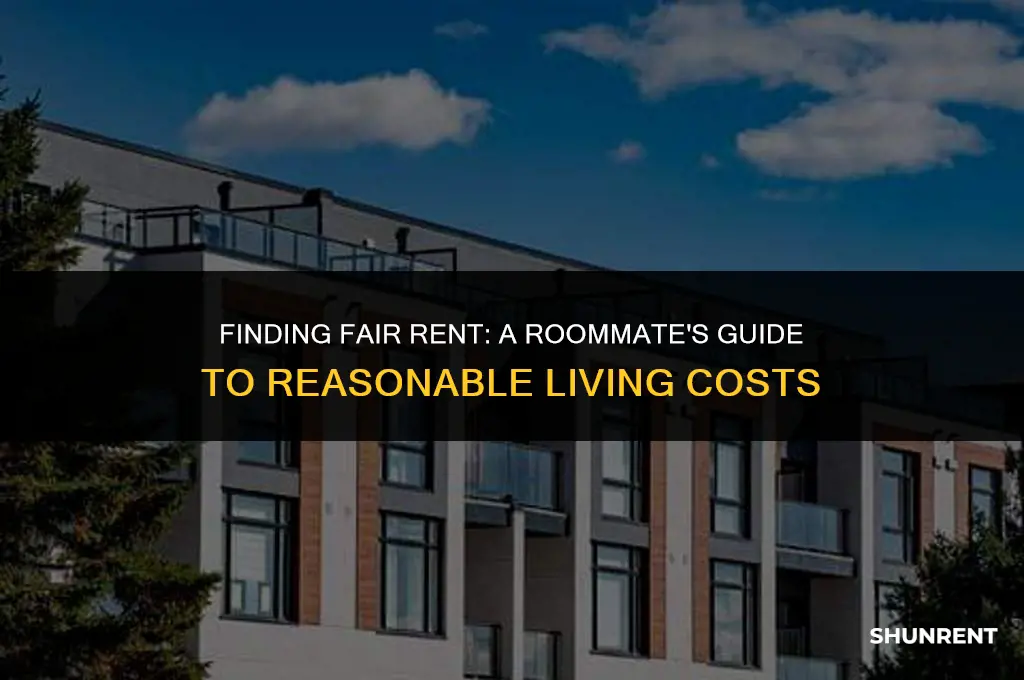 what is a reasonable rent for roommate