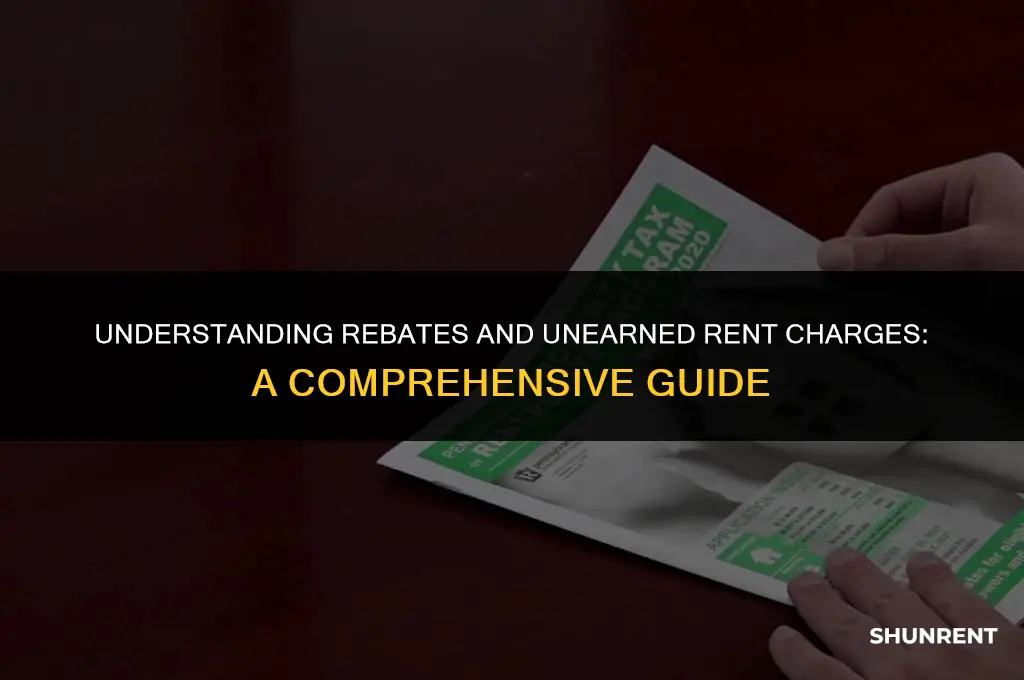 what is a rebate unearned rent charge