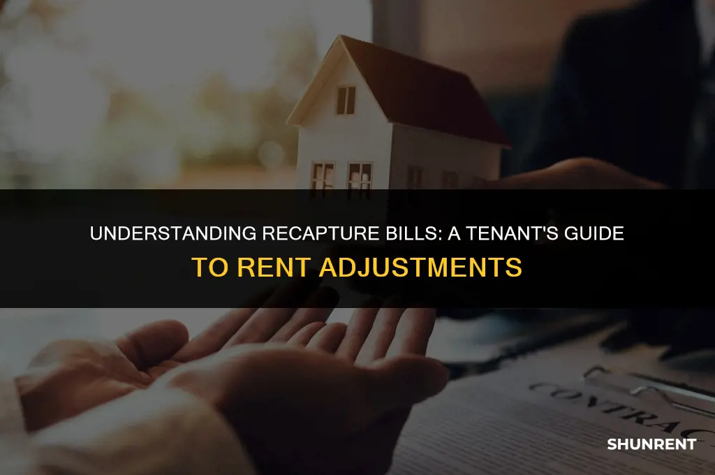 what is a recapture bill on rent