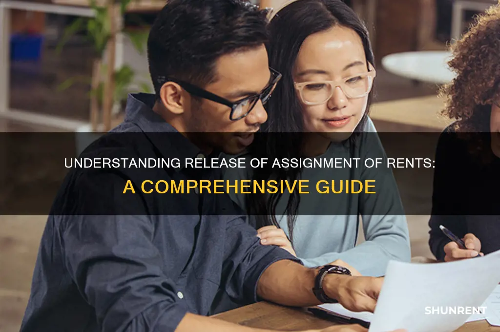 what is a release of assignment of rents