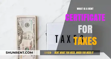 Understanding Rent Certificates: A Guide for Tax Purposes