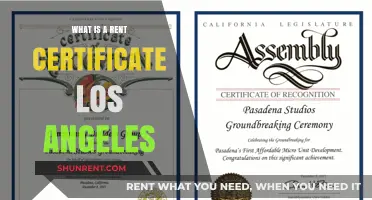 Understanding Rent Certificates in Los Angeles: A Comprehensive Guide