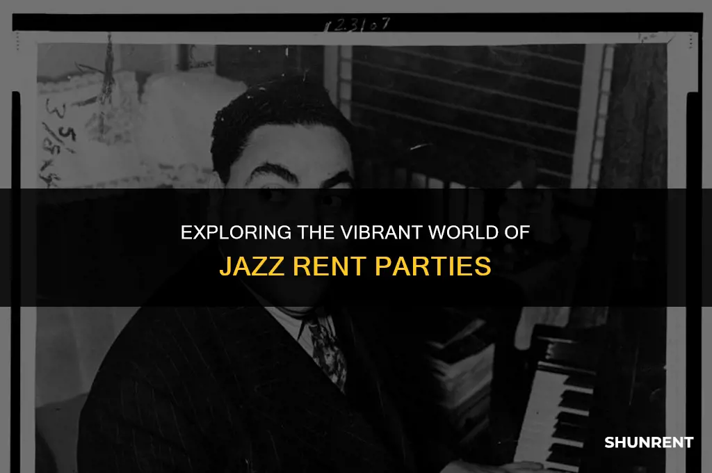what is a rent party in jazz