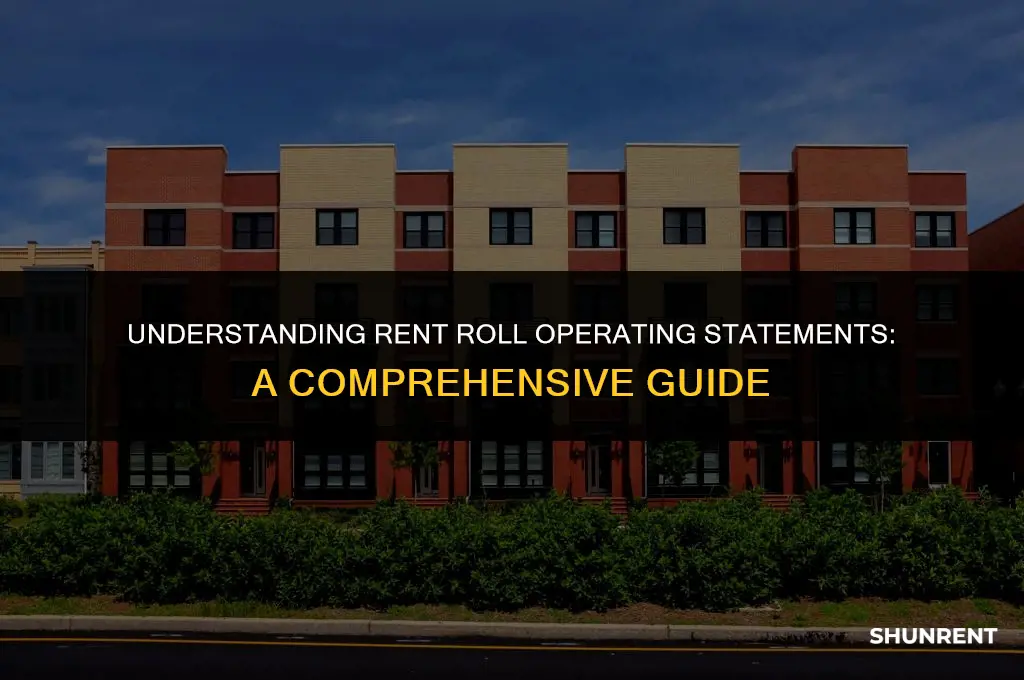 what is a rent roll operating statement