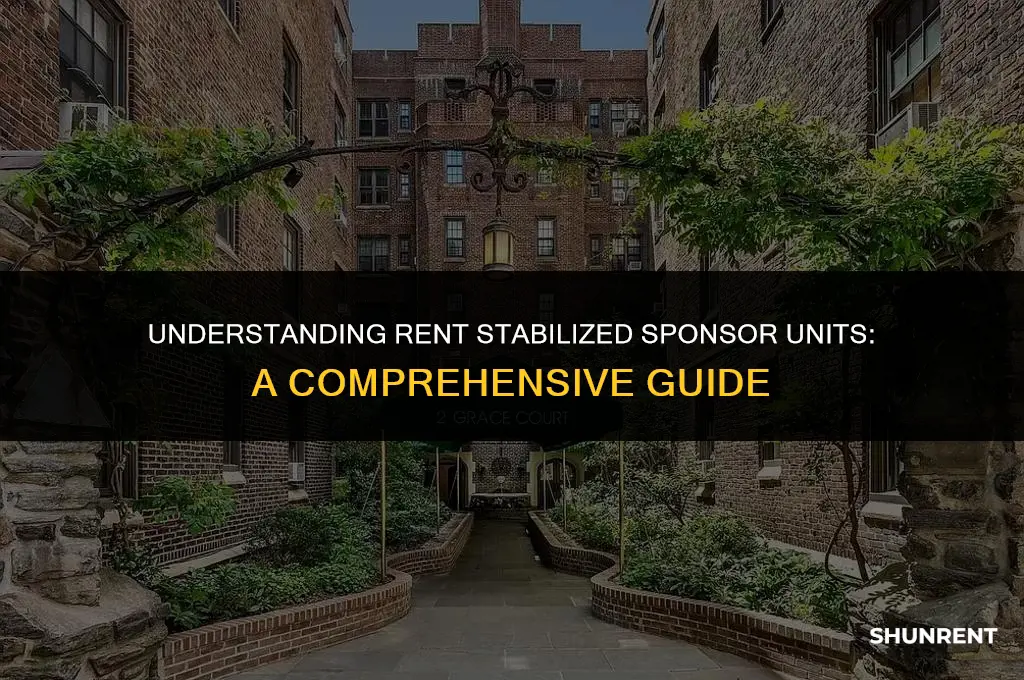 what is a rent stabilized sponsor unit