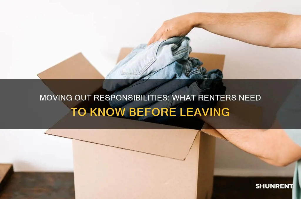 what is a renter responsible for when moving out