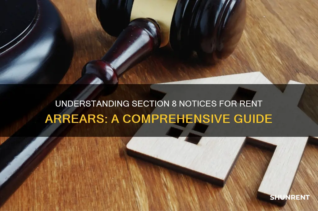 what is a section 8 notice rent arrears