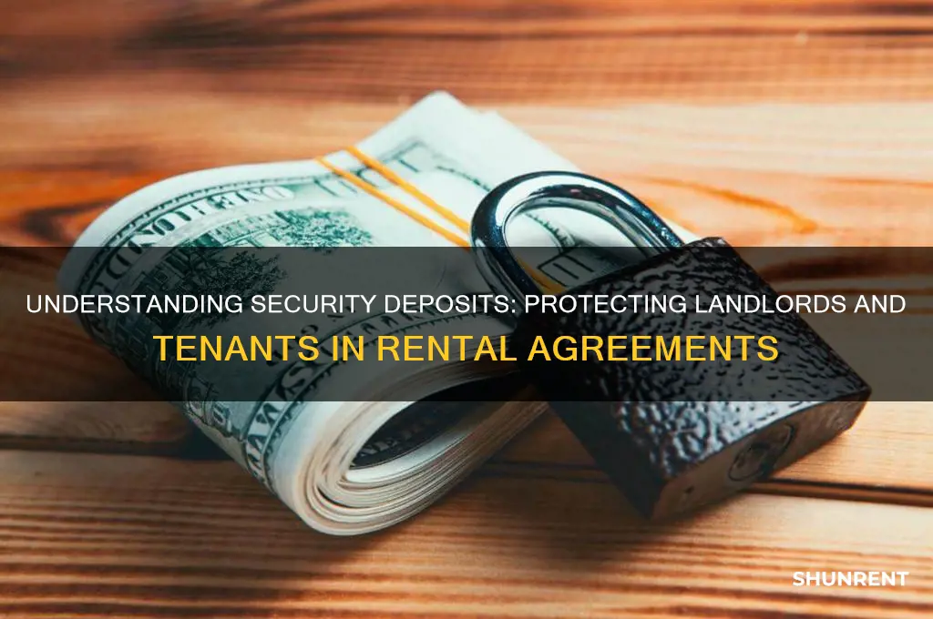 what is a security deposit for rent used for
