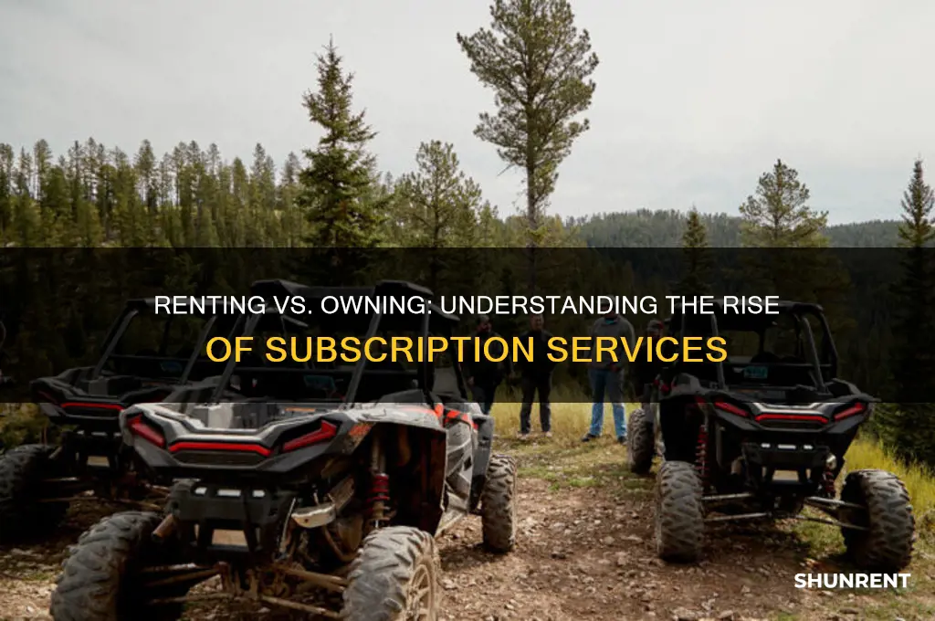 what is a service is rented rather than owned