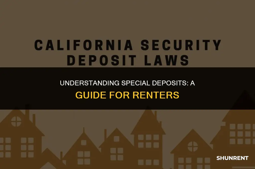 what is a special deposit for renting