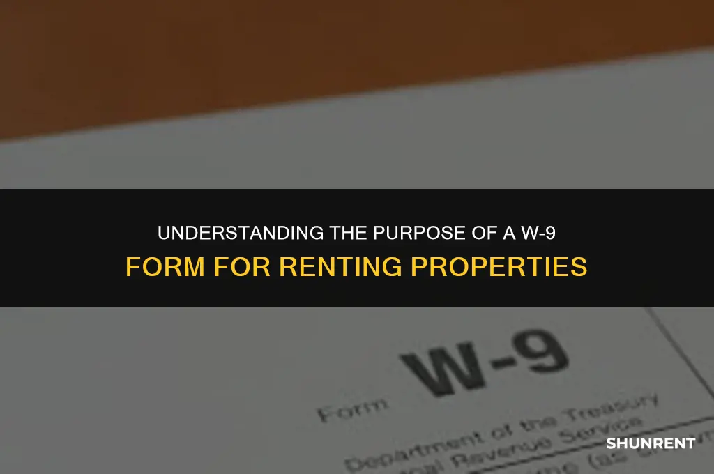 what is a w9 used for renting