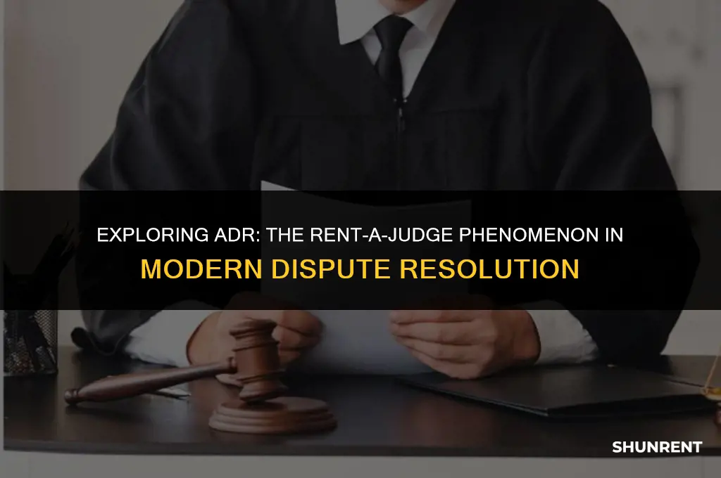 what is adr rent a judge type